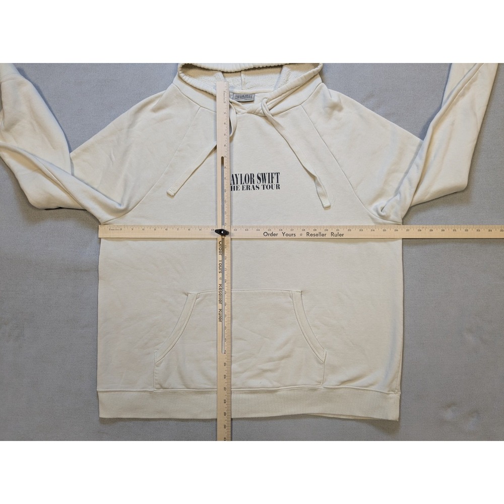 Taylor Swift Hoodie Womens 2XL XXL White Cream Sweatshirt Eras Tour Concert - Picture 11 of 13